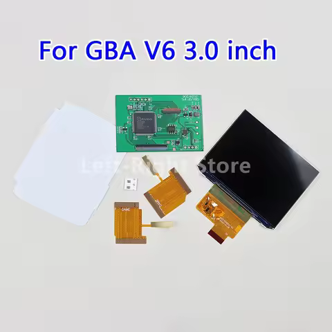 10Sets For GBA IPS V6 6.0 3.0 Inch Point to Point IPS LCD IPS Screen With OSD Menu Function For Game