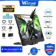 【Selangor stocks】Wistino Thin Portable Monitor 13.3 15.6inch USB Type C HDMI-compatible for Laptop P