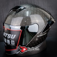 JITSU HELM JS1 MOTIF HEKAGON CARBON HALF FACE Diskon