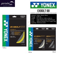 Yonex EXBOLT68 BADMINTON STRINGS YONEX EXBOLT 68 SP STRINGS