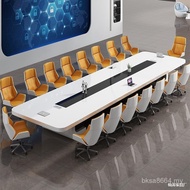 Modern Office Special-Shaped Long Table Long Conference Table Simple Table Chair Large Strip Table C