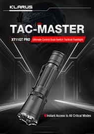 Klarus Multi-mode Dual-switch Tactical Flashlight XT11GT PRO V3