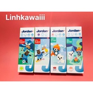 Jordan Children's Toothpaste Strawberry Flavor&Lychee Flavor & Grape Flavor& Apple Flavor 75g (0-5 Y