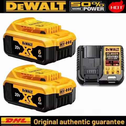 100% Genuine Dewalt 20V Battery, 2AH 5AH 6AH Rechargeable Lithium Ion Battery, Dewalt DCB200 Power T