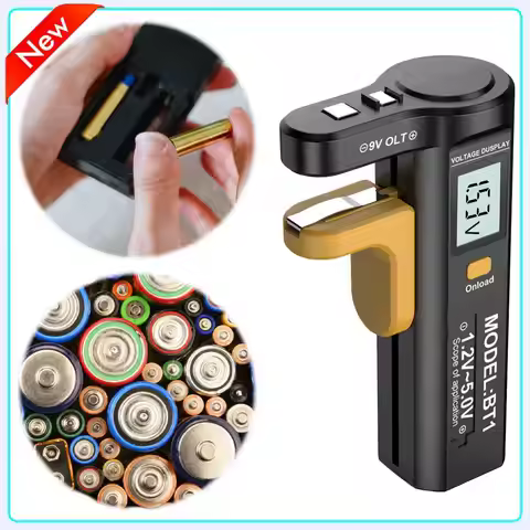 LCD Digital Battery Tester Battery Level Detector Volt Measure Battery Checker For C D N AA AAA 9V 1
