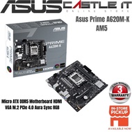 Asus Prime A620M-K AM5 Micro ATX DDR5 Motherboard HDMI VGA M.2 PCIe 4.0 Aura Sync RGB