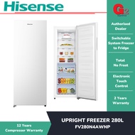 HISENSE UPRIGHT FREEZER 280L NO FROST FV280N4AWNP - HISENSE WARRANTY MALAYSIA