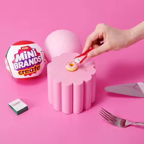 Zuru Mini Brands Krispy Kreme Create Series 1 Surprise Blind Box Toys Mini Food Donut Miniature Food