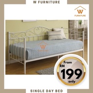 🔥READY STOCK🔥WFurniture DAY BED SINGLE METAL BED FRAME/KATIL BESI/SOFA BED/DAYBED