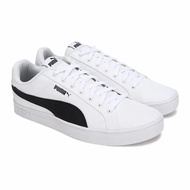 SEPATU SNEAKERS PUMA SMASH VULC V3 WHITE BLACK 385554 01 ERWNDMNRNG