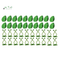 80Pcs Plant Climbing Wall Fixture Clips Plant Fixer Vines Garden Green Leaf Plant Wall Clips Vines H