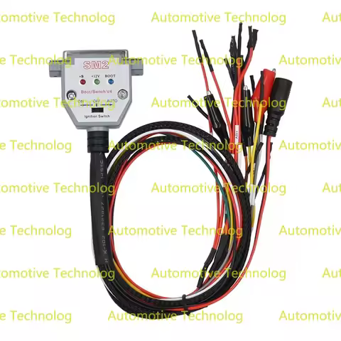 SM2 Pro Bench Cable With 3 LED Lights Switch Boot Bench For SM2 PRO J2534 VCI Read and Write ECU BAT