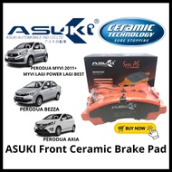 ASUKI Front Ceramic Brake Pad Perodua Myvi Lagi Best icon I Bezza I Axia Spare Part CF-0822