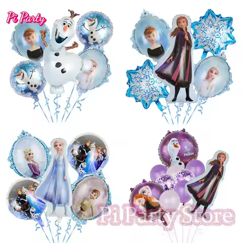 The Frozen Anime Birthday Party Balloon Elsa Aluminum Foil Balloon Set Frozen Olaf Anna Series Room 