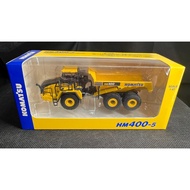 Komatsu Komatsu HM400-5 Dump Truck Model, 1: 87 Scale, Yellow Body with Black Cabin, with Original D