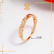 300 Gold Ring 6K and 375/8K Ethnic Listring CK 402
