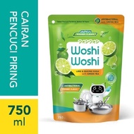 Woshi Woshi Sabun Cuci Piring Lime & Baking Soda 600ml