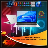 HP ELITEBOOK 850 G7 CORE i7-10610U 10TH GEN[8GB DDR4 RAM 512GB SSD]WINDOW 11 PRO/6 MONTH WARRANTY