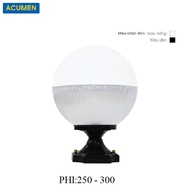 ROUND OUTDOOR PORT PILLAR LIGHT 25CM,30CM ACUMEN