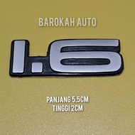emblem 1.6 untuk mobil corolla twincam