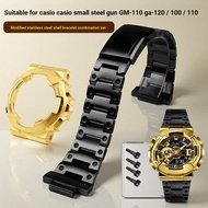 Suitable for Casio GM-110 Steel Strap G-Shock Small Steel Cannon gm110 Stainless Steel Case Modified