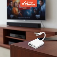 2-in-1 L to Digital HDTV Adapter Digital AV Adapter 1080p Screen Sync Connector for iPhone 14 Pro 13