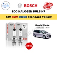 BOSCH Eco H7 Halogen Headlamp Bulb 12V 55W H7 Bulb for Mazda Biante (2013-2018) Lampu Mentol Depan M
