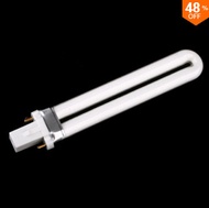 Nail Art 9Watt UV Gel Dryer White Light Lamp Tube Bulb