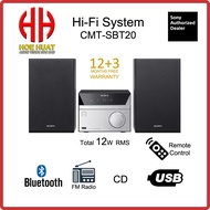 Sony CMT-SBT20 2ch HI-Fi Home Audio System with Bluetooth Speaker CD Player FM Radio (12W)