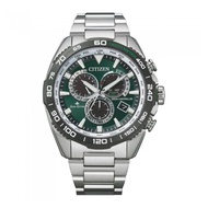 CITIZEN ECO-DRIVE CB5034-91W SILVER STAINLESS CHRONOGRAPH MEN WATCH