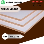 Triplek Melamin 18mm glossy 1 muka 