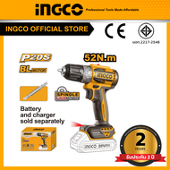 INGCO สว่านไร้สาย 20V 52 N.m. ไม่รวมแบตและที่ชาร์จ CDLI204531