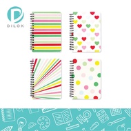 DILOK A6 Wirebound Notebook BX3154 Mixed Patterns