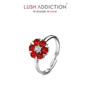 Flower Birthstone Ring (Available in 12 Colours)