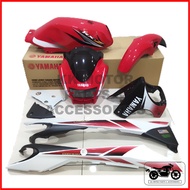 COVERSET RXZ CATALYZER (5PV) MERAH PUTIH / RED WHITE HLY (COMPLETE SET)