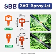 SBB 360° Degree Spray Jet Nozzle / SJ360B / SJ360S
