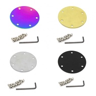 Cover Screws Aluminum Car Accessory Easy To Use 3.35' X 0.06' X 3.35'