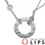 Cartier Love Circle 2P Diamond Necklace B7219400 / D: 0.03ct (Head (approx. cm): Height 1.3 x Width