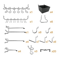 80pcs / Set Pegboard Hook Triangle Hook Ram Pengait Pegboard Gantungan Pegboard Cantolan Pegboard Ka