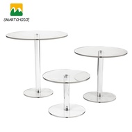 SME Acrylic Cake Stand, 3 Piece Dessert Table Round Cake Stand for Birthday Party