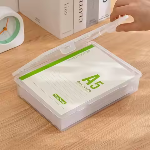 1Pcs School Home Office Supplies Document Storage Container Plastic Multifunctional A4 A5 File Organ