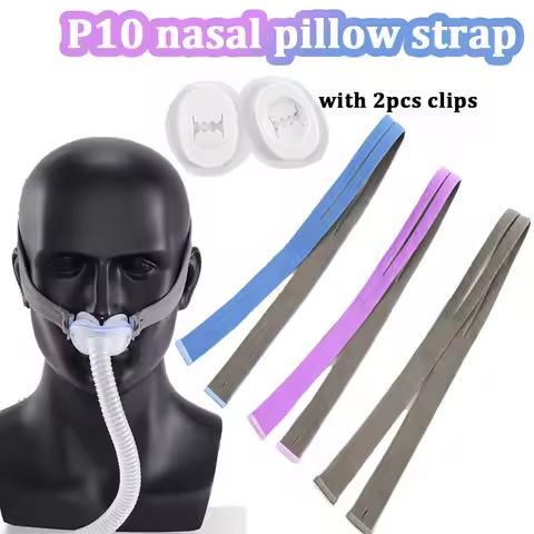 CPAP Elastic Headband Mask P10 Nasal Pillow Mask Includes 2 Adjustment Clips Suitable for Resmed Air