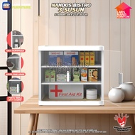 Rak Serbaguna Multifungsi Food Cabinet Naiba Bistro Tempat Penyimpanan Makanan Tertutup Transparan