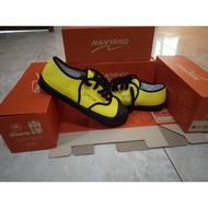 ORIGINAL NANYANG SHOES CUSTOM COLOUR KASUT NANYANG KASUT SEPAK TAKRAW ALL YELLOW