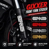 Red Suzuki Gixxer Front Fork Vinyl Sticker Shock Absorber Decor Decal Fit Gixxer 155 Fi Gixxer 250 G