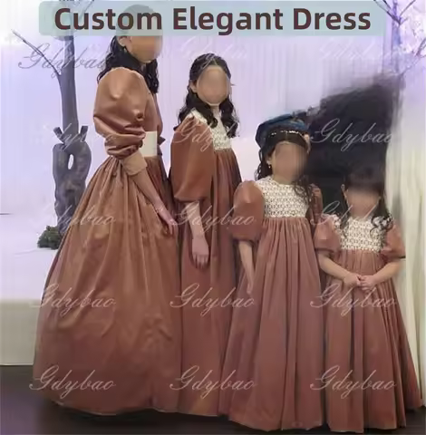 Communion Dress Customized Custom Gown Flower Girl Dress for Wedding First Communion Gown Princess P