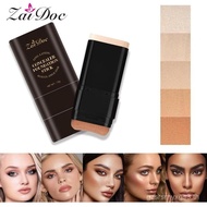 7-color Dual -Ended Foundation Concealer Stick, Dual-ended with Built-in Brush, Moisturizing & Light