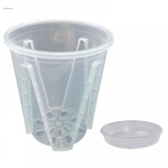 Clear Plastic Orchid Pots Transparent Design for Easy Monitoring of Plant Health