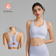 Leorrey-Gym Workout Cross Backless Sport Bra with Pad Seamless Yoga Backless Sports Bra