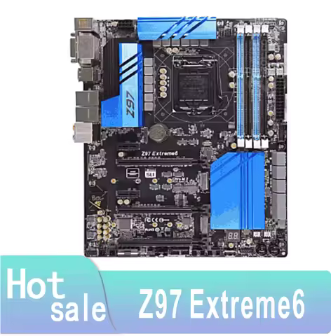 Z97 Extreme6 Z97 LGA 1150 CPU SATA3 USB3.0 Used 100% Testing normal operation ok